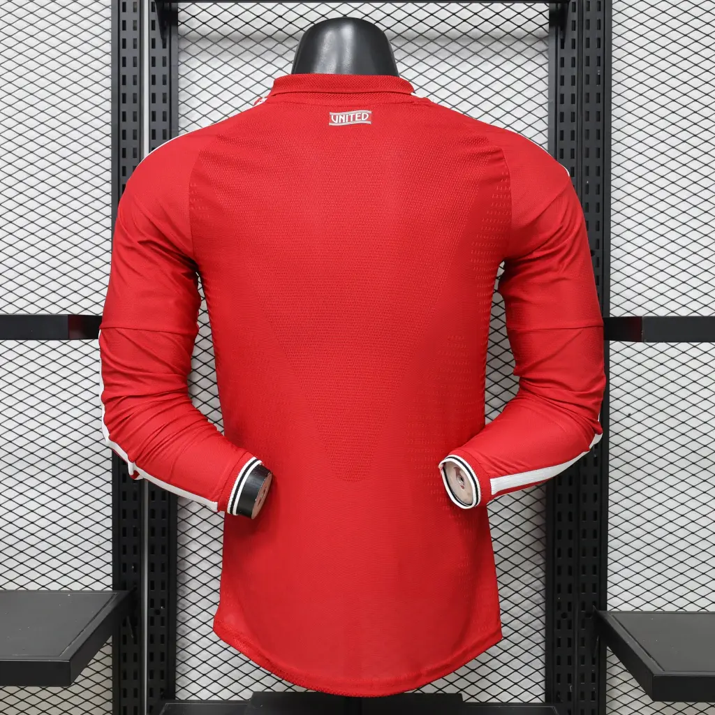 Camisa Manchester United 26/27 - Jogador Manga Longa Adidas - Vermelho 2