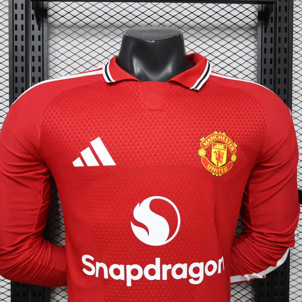 Camisa Manchester United 26/27 - Jogador Manga Longa Adidas - Vermelho 3