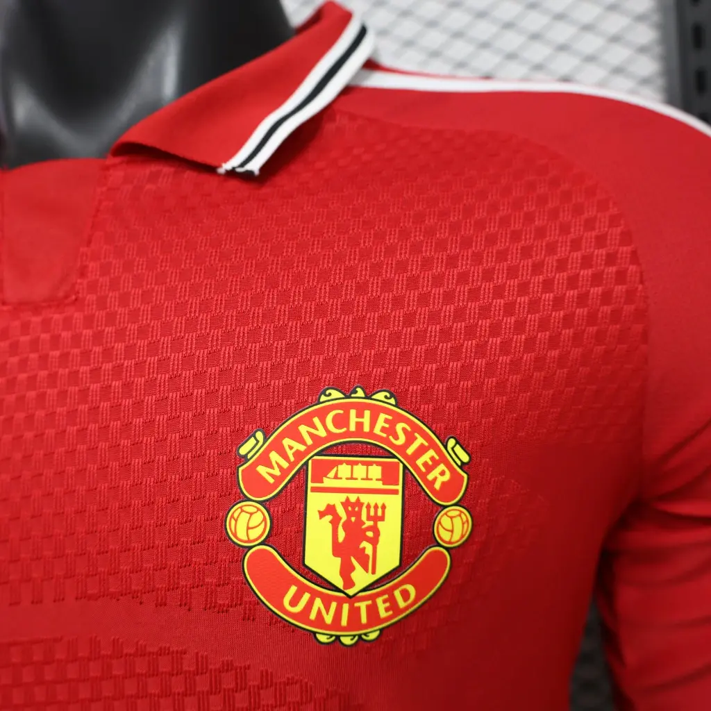 Camisa Manchester United 26/27 - Jogador Manga Longa Adidas - Vermelho 4