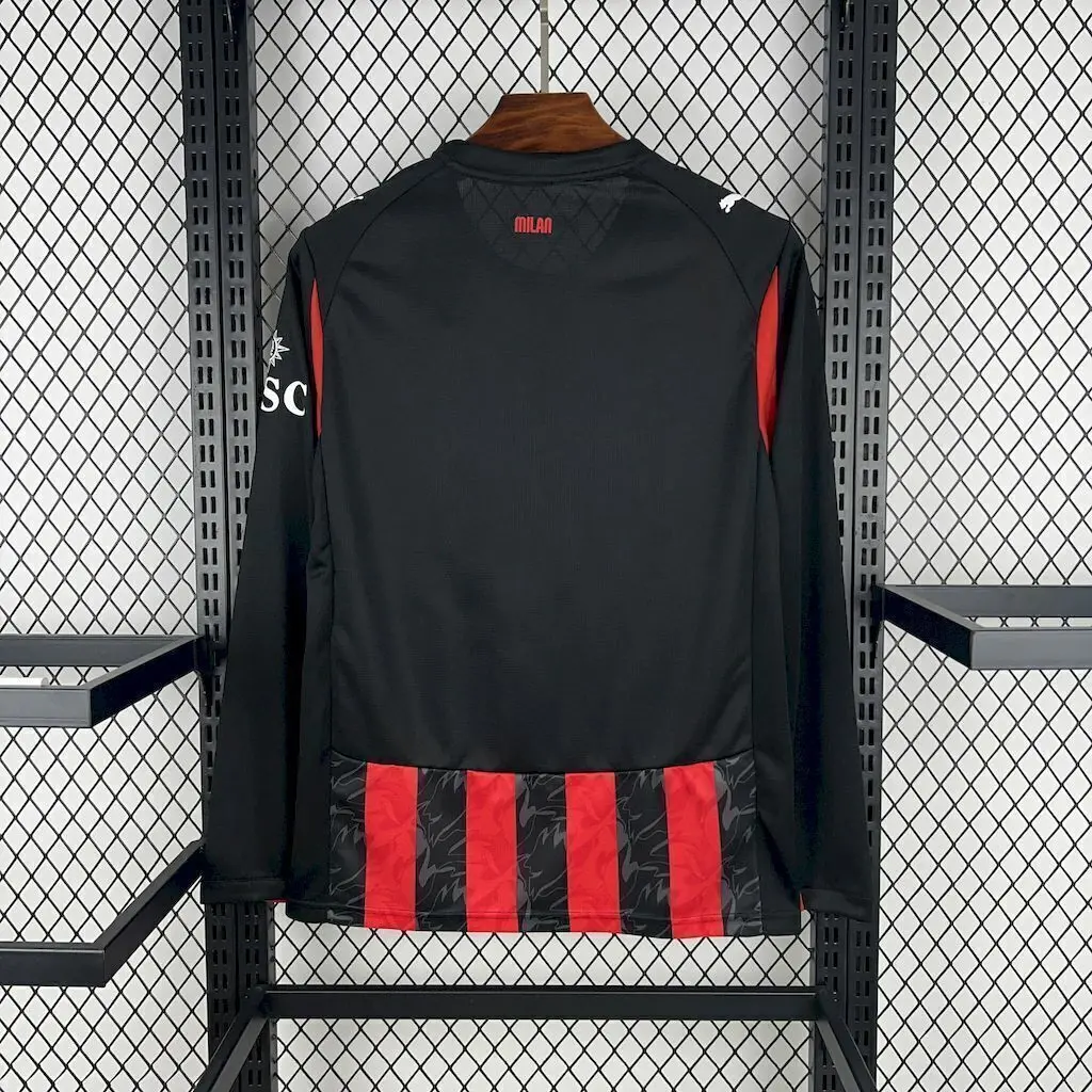 Camisa Milan Manga Longa 25/26 - Vermelha 3