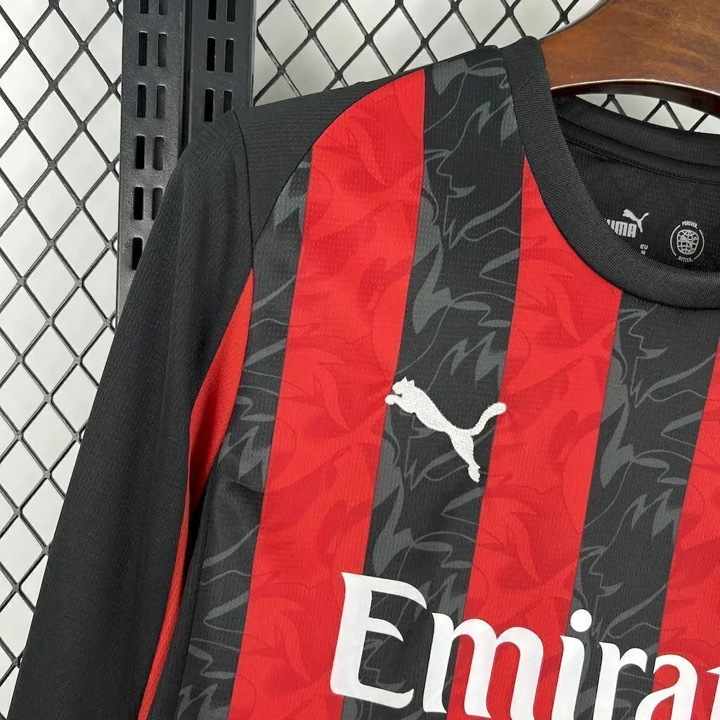 Camisa Milan Manga Longa 25/26 - Vermelha 4