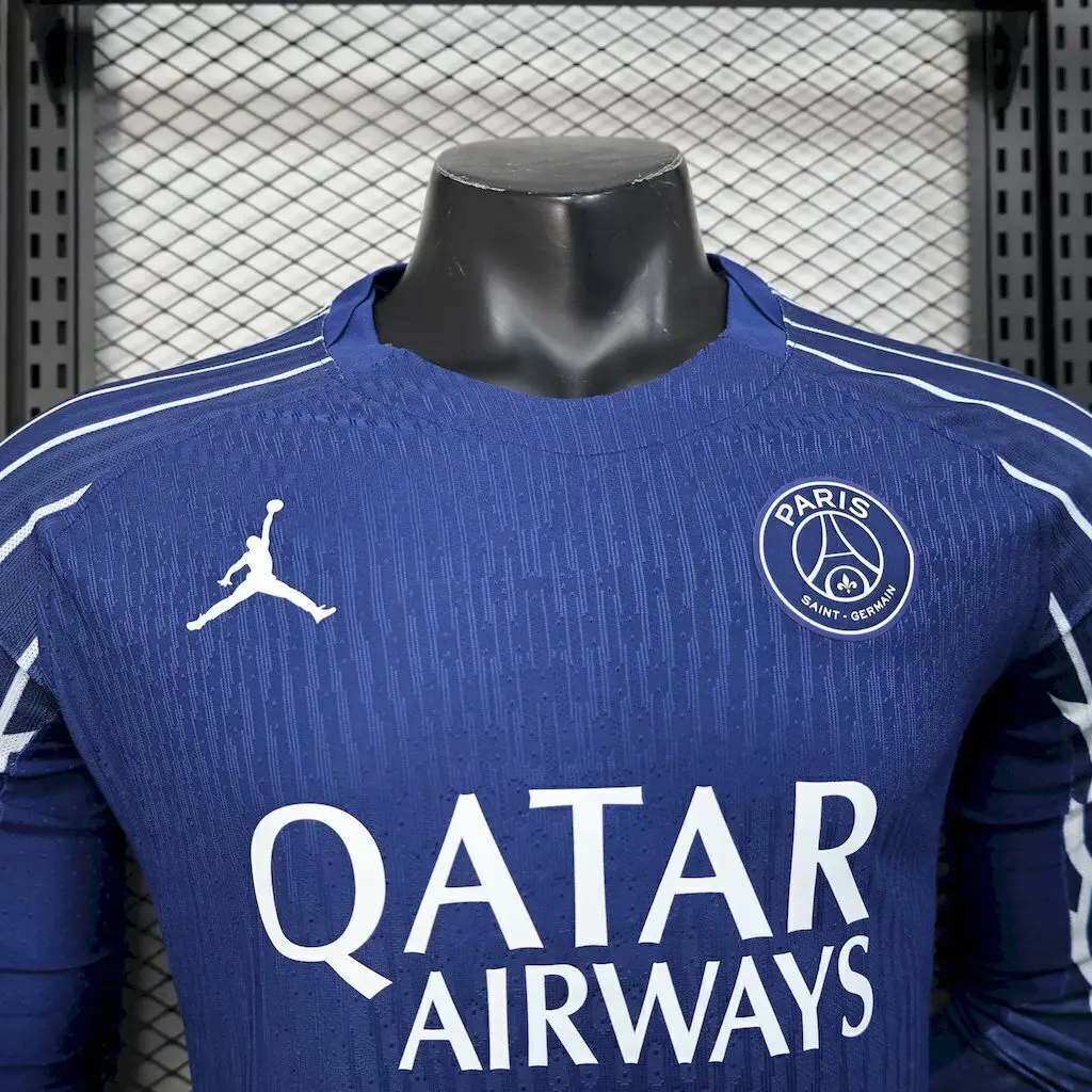 Camisa PSG IV 25/26 - Jogador Manga Longa  - Azul 3
