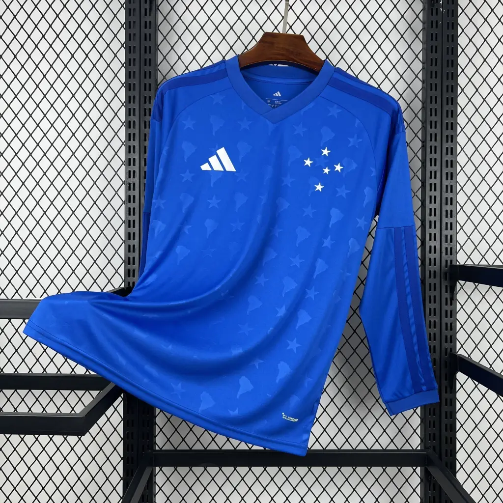 Camisa Cruzeiro Manga Longa 26/27 - Azul