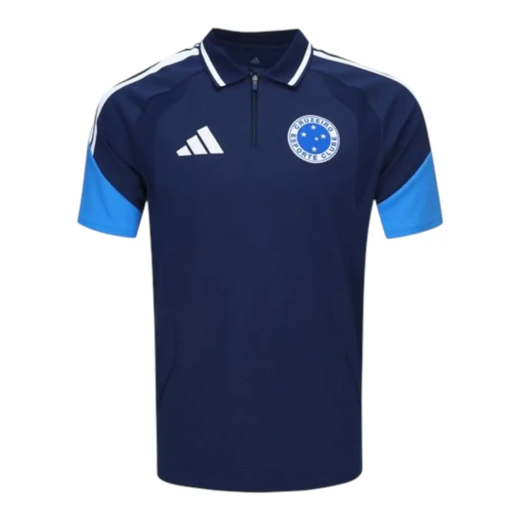 Camisa Polo Cruzeiro Treino 26/27 - Torcedor Adidas Masculina - Azul — imagem 1