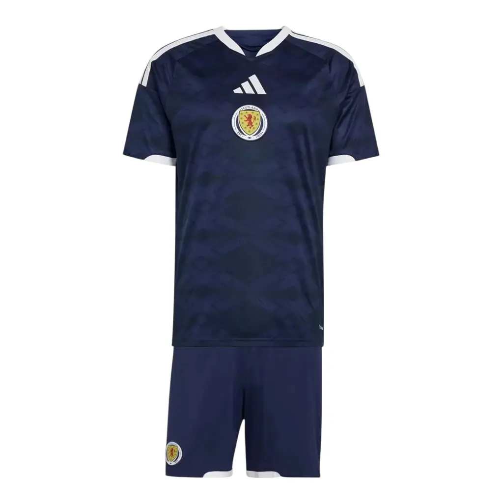 Kit Infantil Seleção Escócia I 26/27 - Adidas - Azul