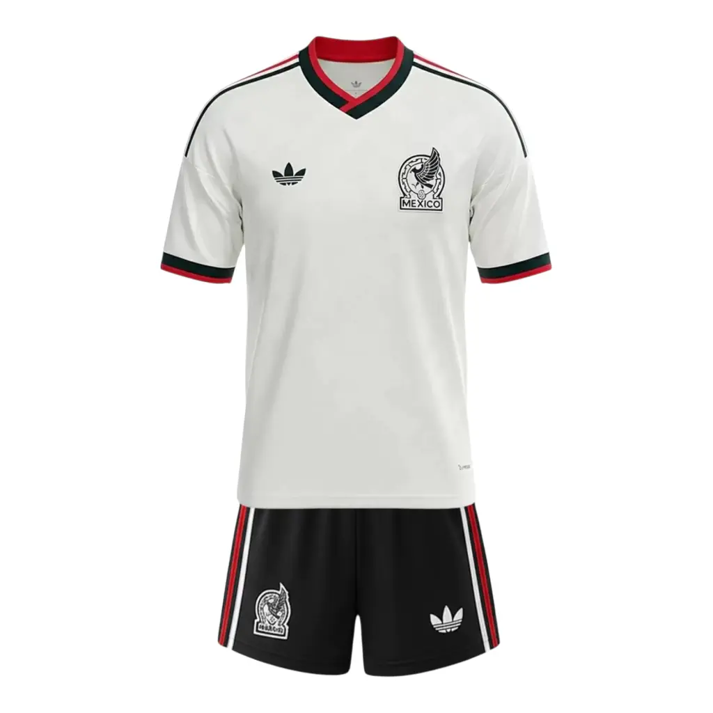 Kit Infantil Seleção México II 26/27 - Adidas - Branco e verde — imagem 1