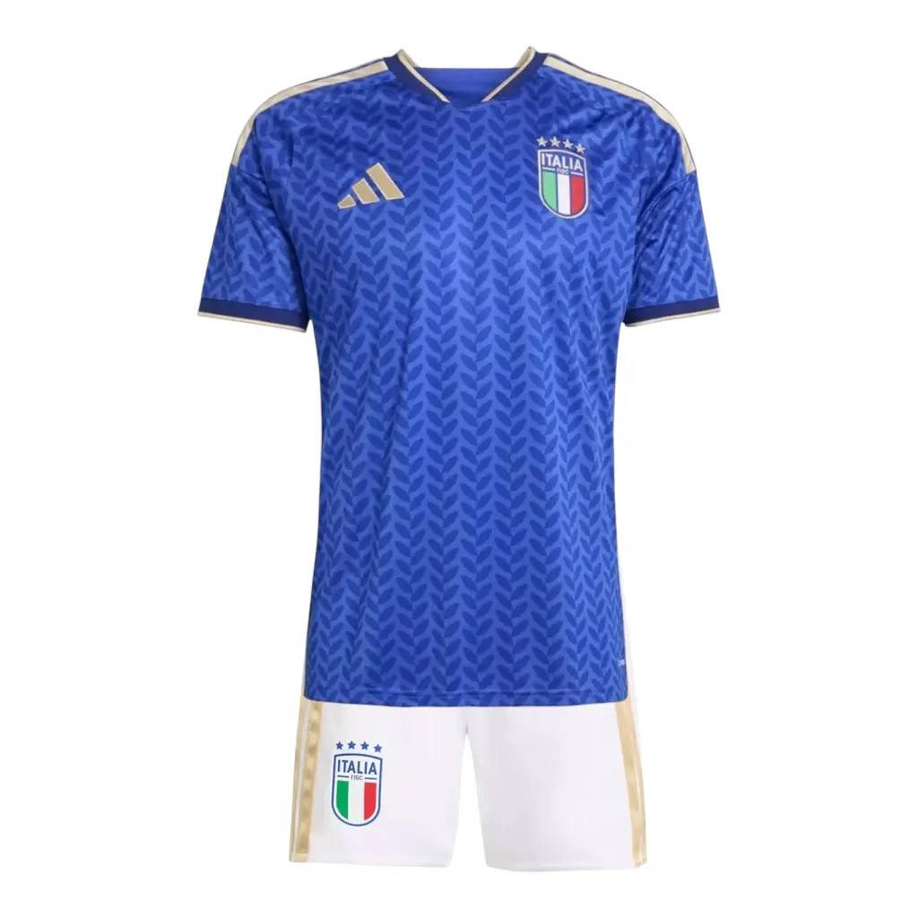Kit Infantil Seleção Itália I 26/27 - Adidas - Azul e branco — imagem 1