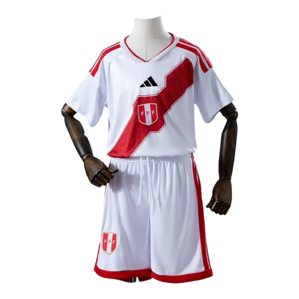 Kit Infantil Seleção Peru I 26/27- Adidas - Branco — imagem 1
