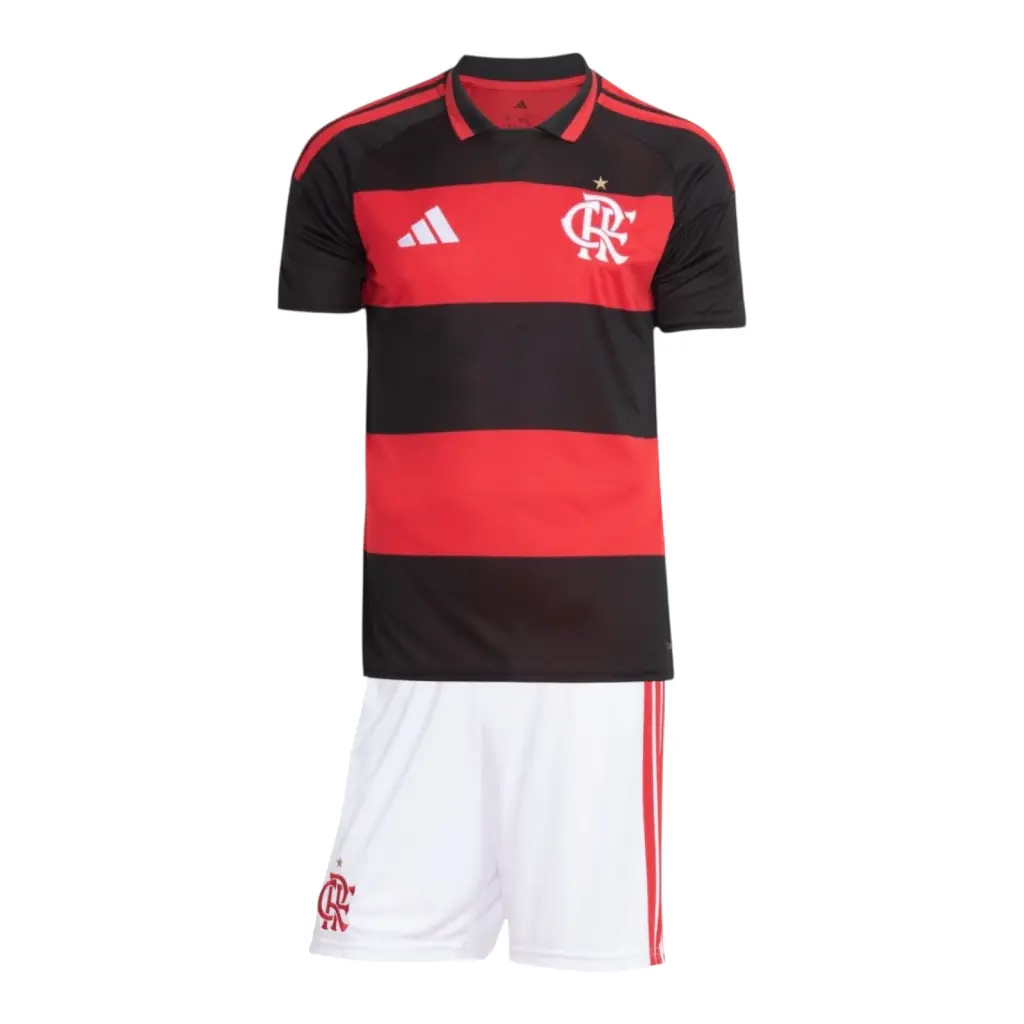Kit Infantil Flamengo I 26/27 - Adidas - Preto e vermelho — imagem 1