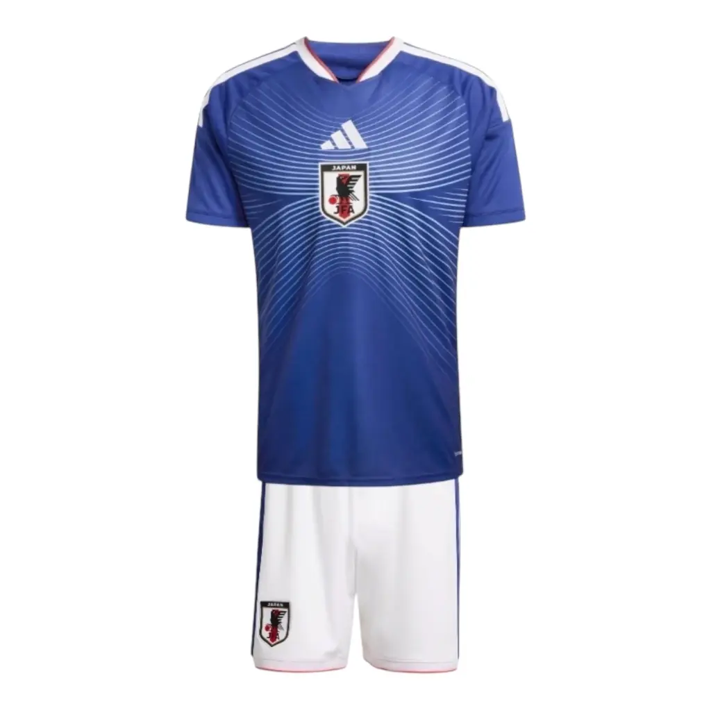 Kit Infantil Seleção Japão I 26/27 - Adidas - Azul e branco — imagem 1