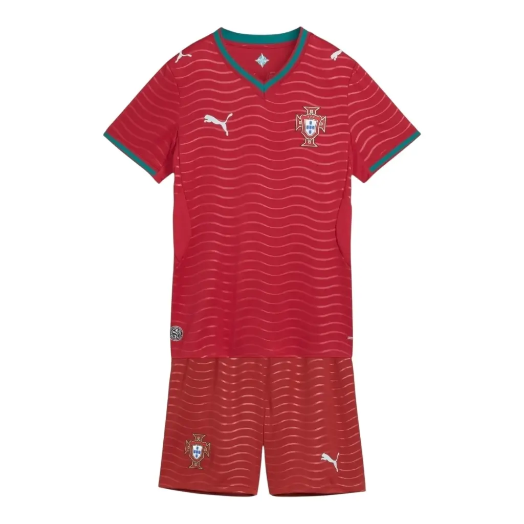 Kit Infantil Seleção Portugal I 26/27 - Puma - Vermelho — imagem 1