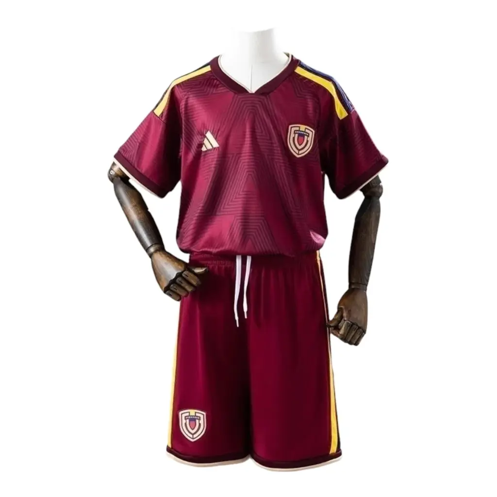 Kit Infantil Seleção Venezuela I 26/27 - Adidas - Bordô — imagem 1