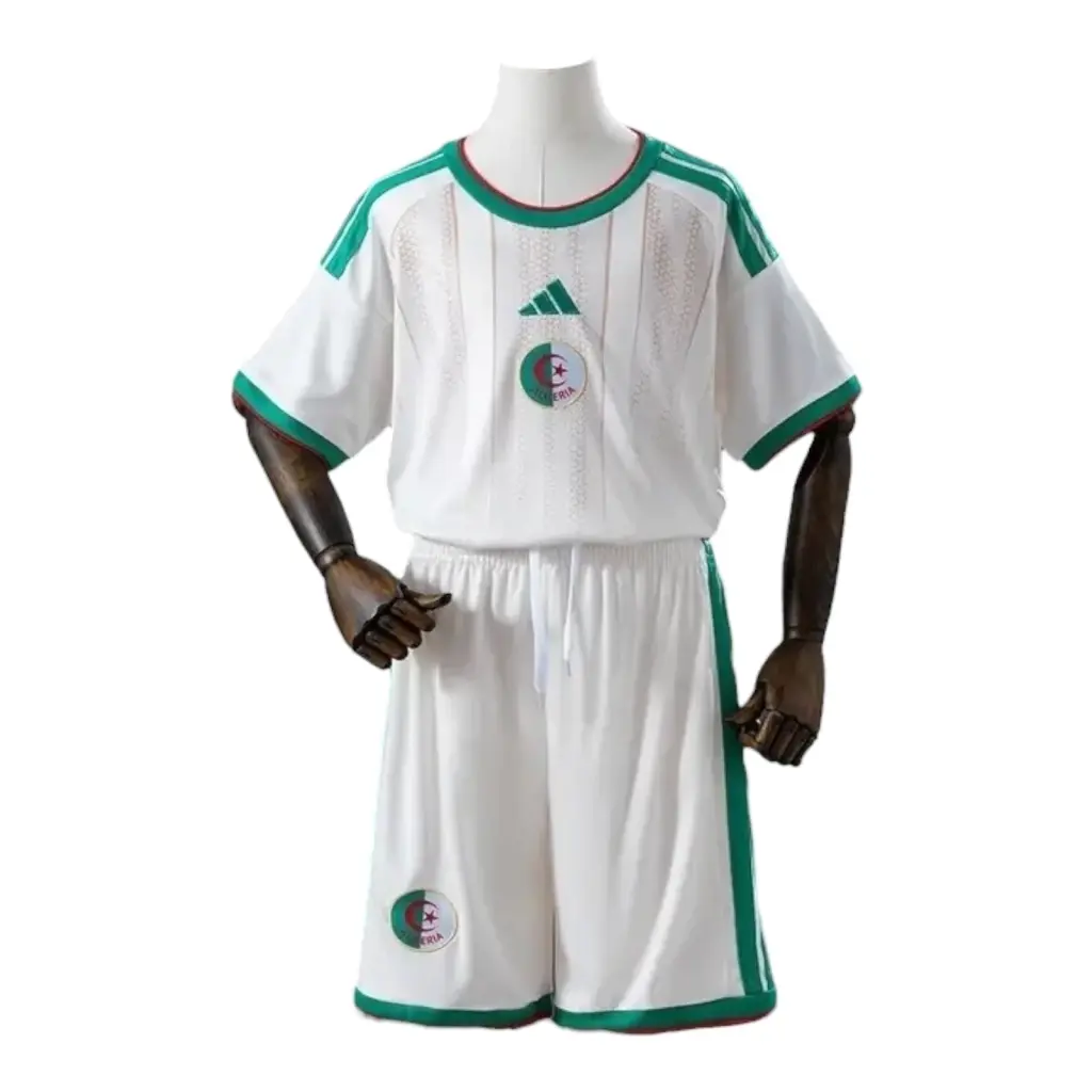 Kit Infantil Seleção Argélia I 26/27 - Adidas - Branco e verde — imagem 1