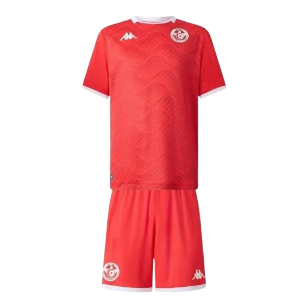 Kit Infantil Seleção Tunísia I 26/27 - Kappa - Vermelho — imagem 1
