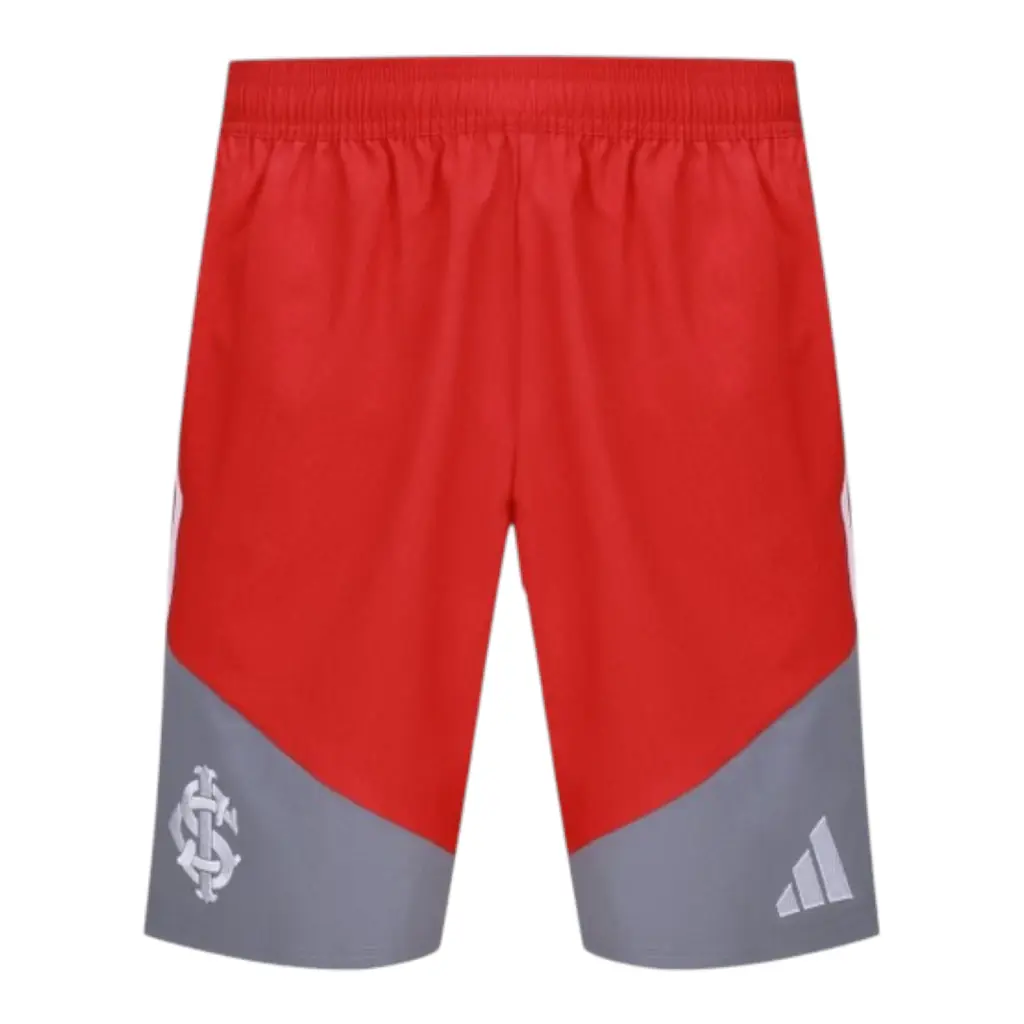 Short Internacional Treino 26/27 - Masculino Adidas - Vermelho e cinza — imagem 1