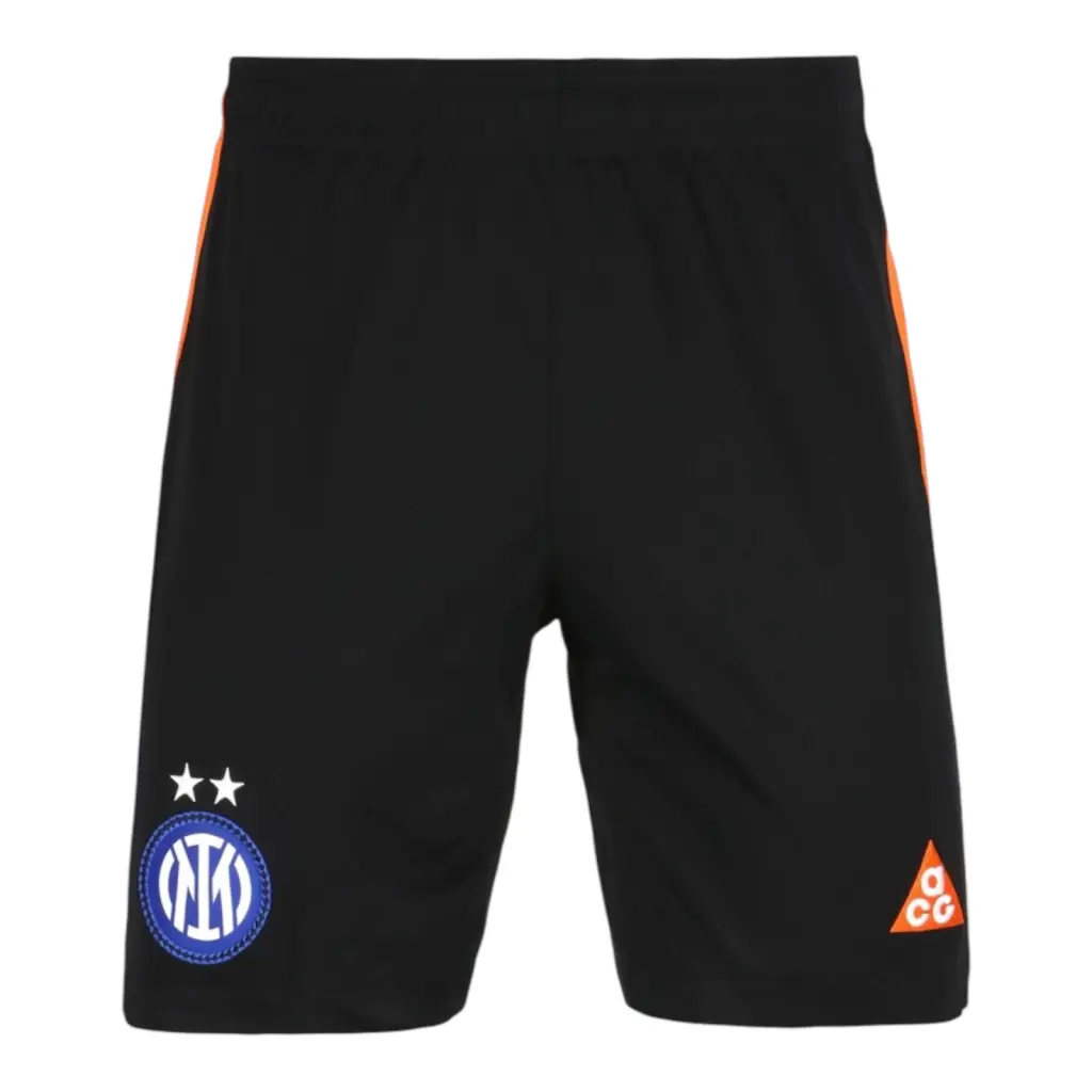 Shorts Inter de Milão IV 26/27 - Masculino Nike ACG - Preto com detalhes em laranja — imagem 1