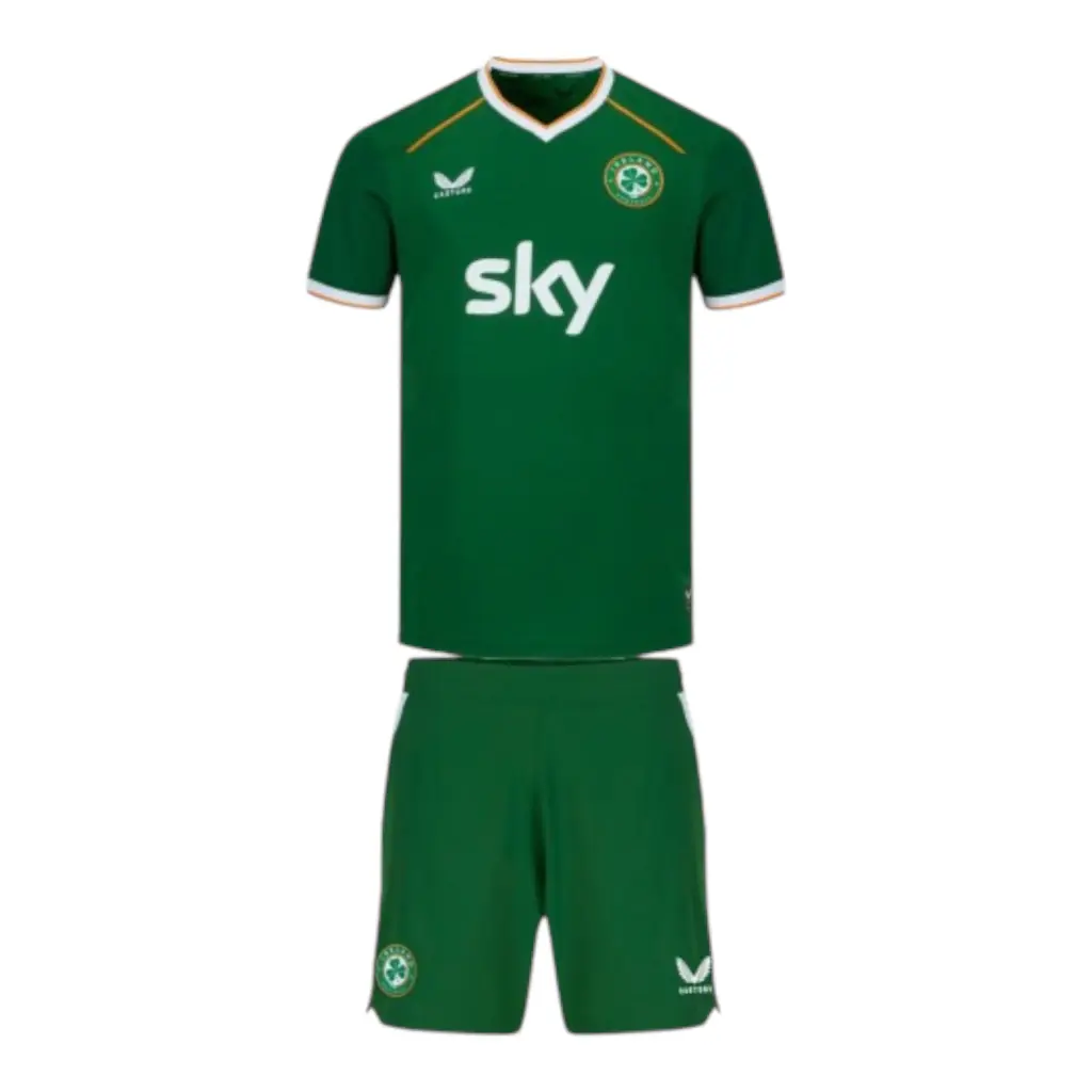 Kit Infantil Seleção Irlanda I 26/27 - Castore - Verde