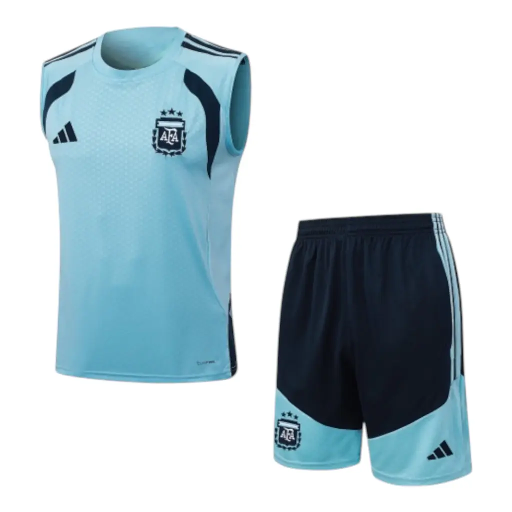 Kit Treino adulto - Camisa e Shorts - Seleção Argentina Adidas 26/27 - Azul — imagem 1