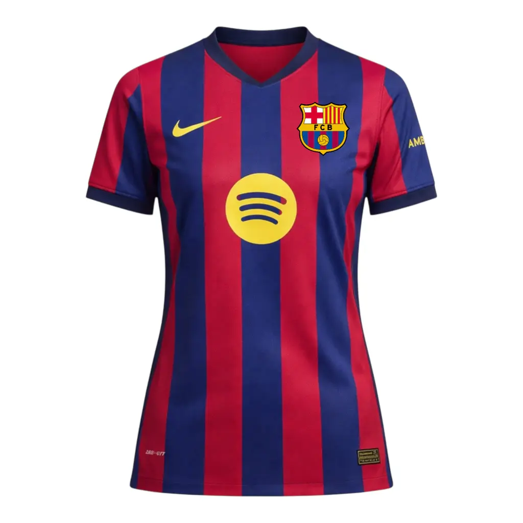Camisa Barcelona I 26/27 - Torcedor Nike Feminina - Azul e vermelha — imagem 1