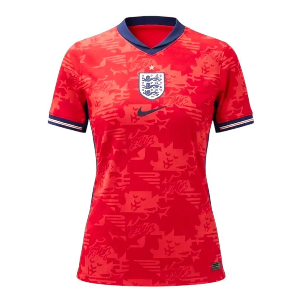 Camisa Seleção Inglaterra II 26/27 - Torcedor Nike Feminina - Vermelha com detalhes em azul — imagem 1