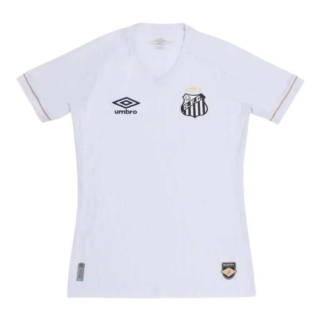 Camisa Santos I 26/27 - Torcedor Umbro Feminina - Branca