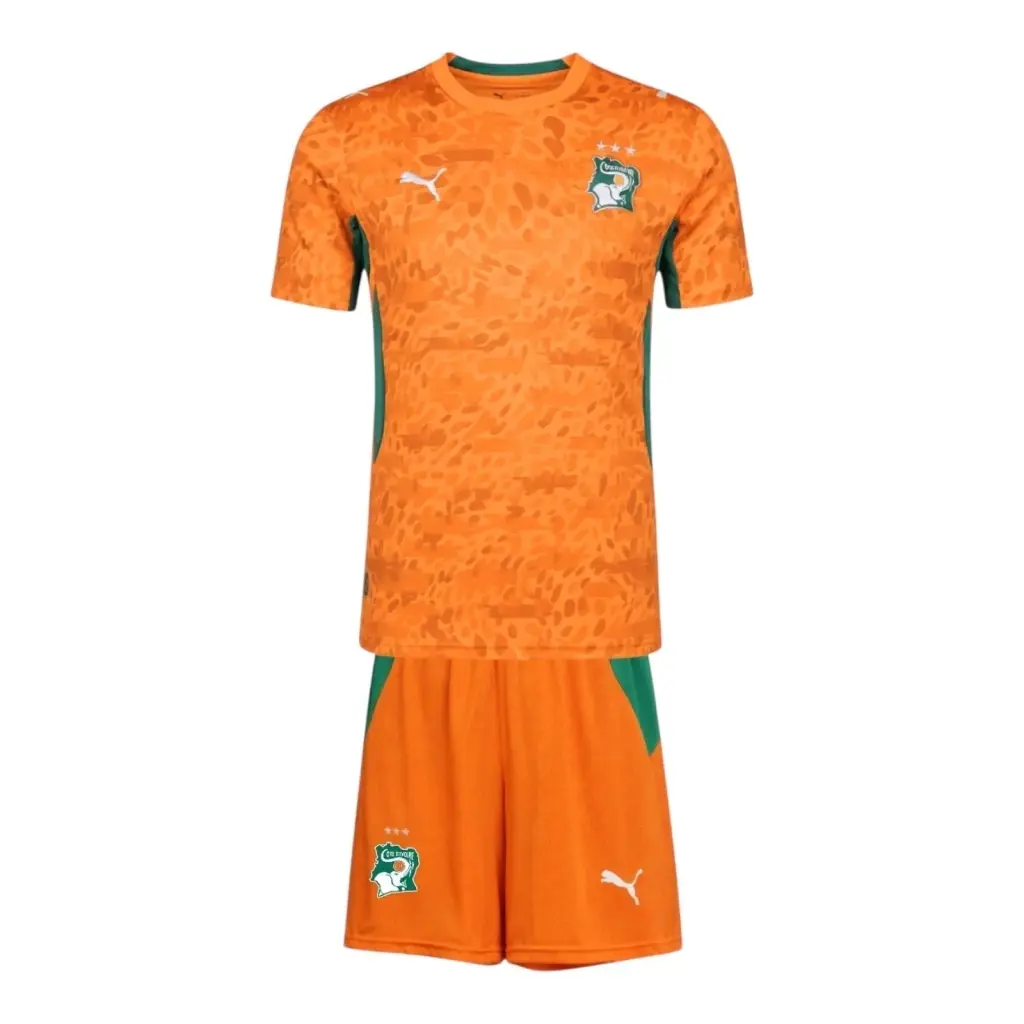 Kit Infantil Seleção Costa do Marfim I 26/27- Puma - Laranja — imagem 1