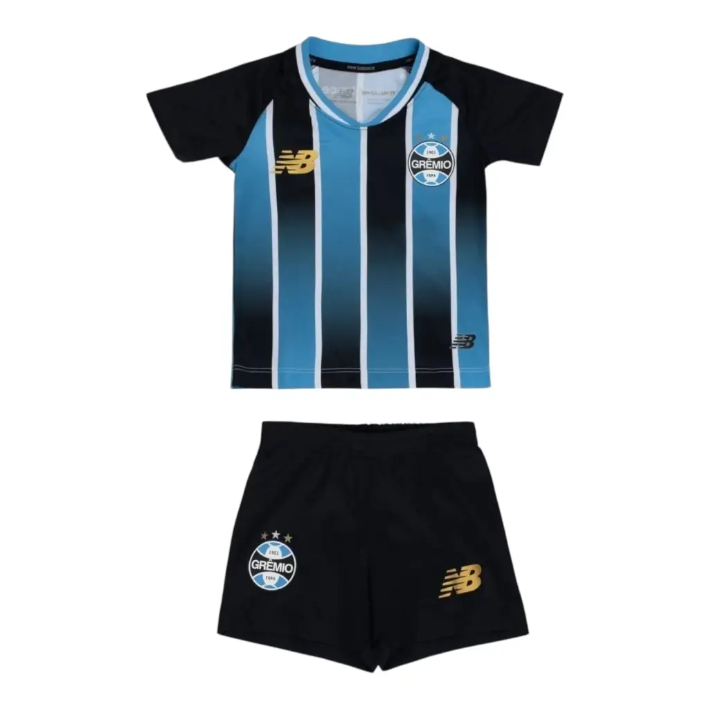 Kit Infantil Grêmio I 26/27 - New Balance - Azul e preto — imagem 1