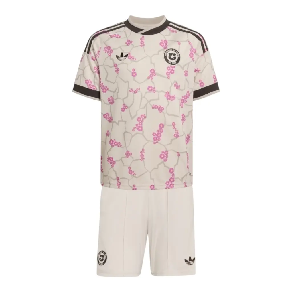 Kit Infantil Seleção Chile II 26/27- Adidas - Bege — imagem 1