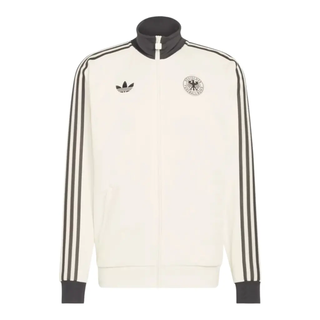 Jaqueta Corta-Vento Seleção Alemanha Hino I 26/27 - Masculina Adidas - Bege