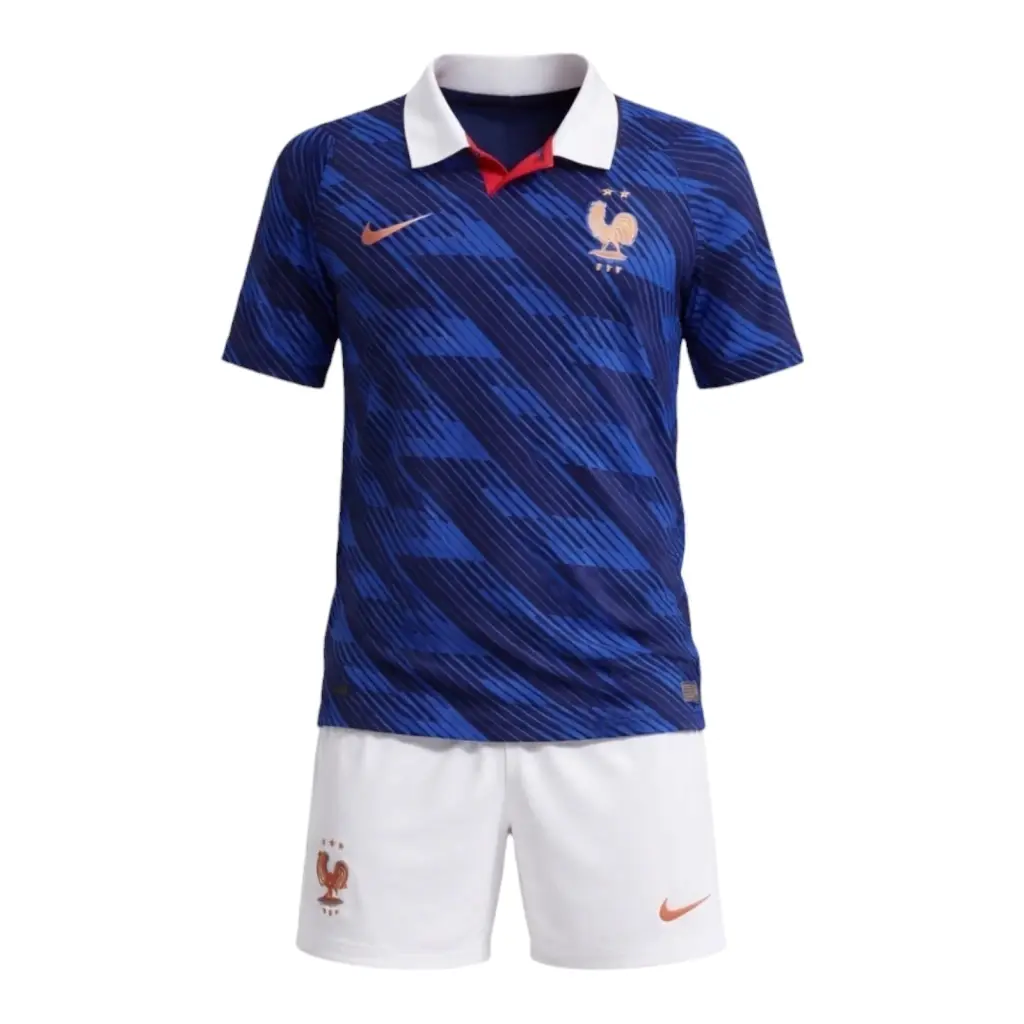 Kit Infantil Seleção França I 26/27 - Nike - Azul