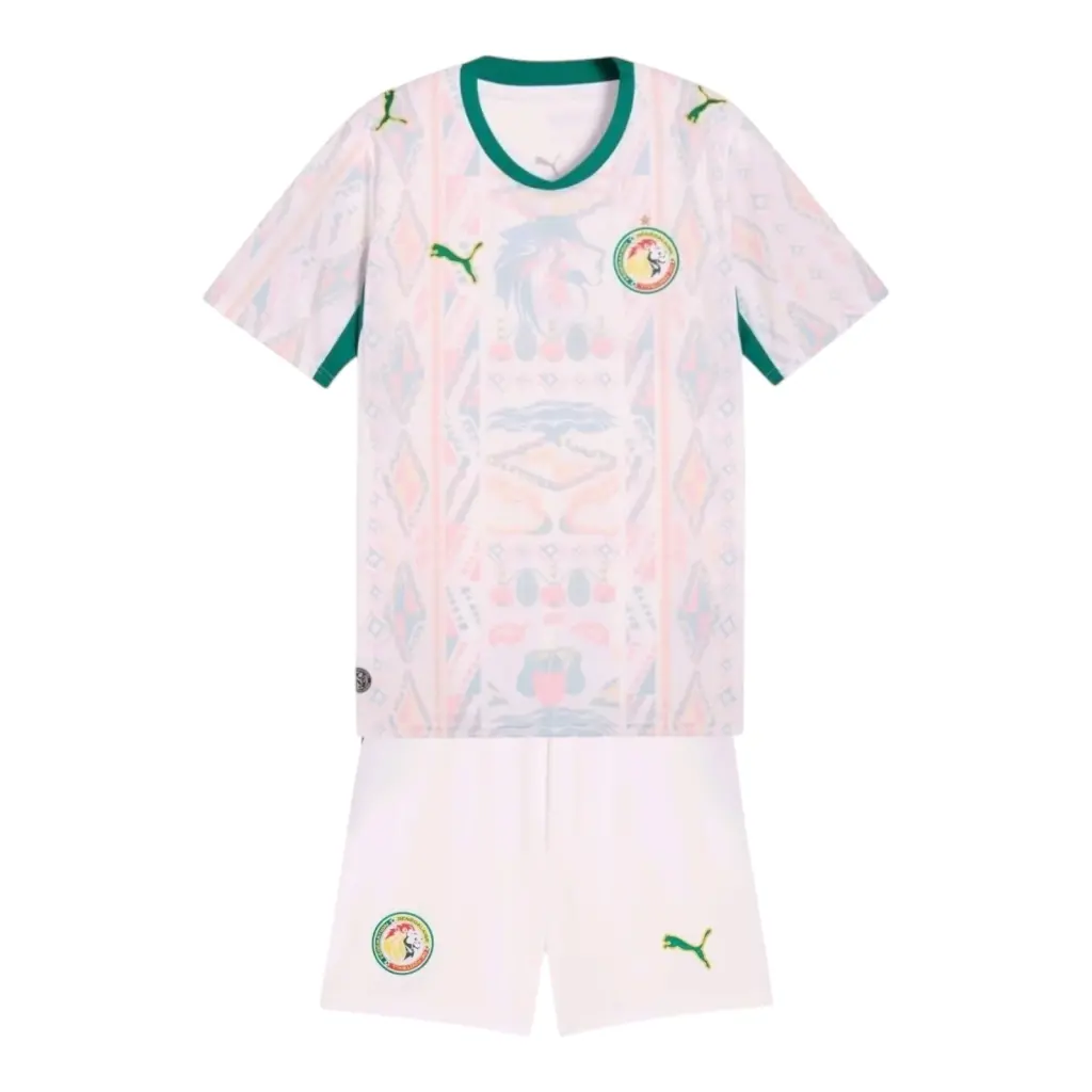 Kit Infantil Seleção Senegal I 26/27- Puma - Branco e verde — imagem 1