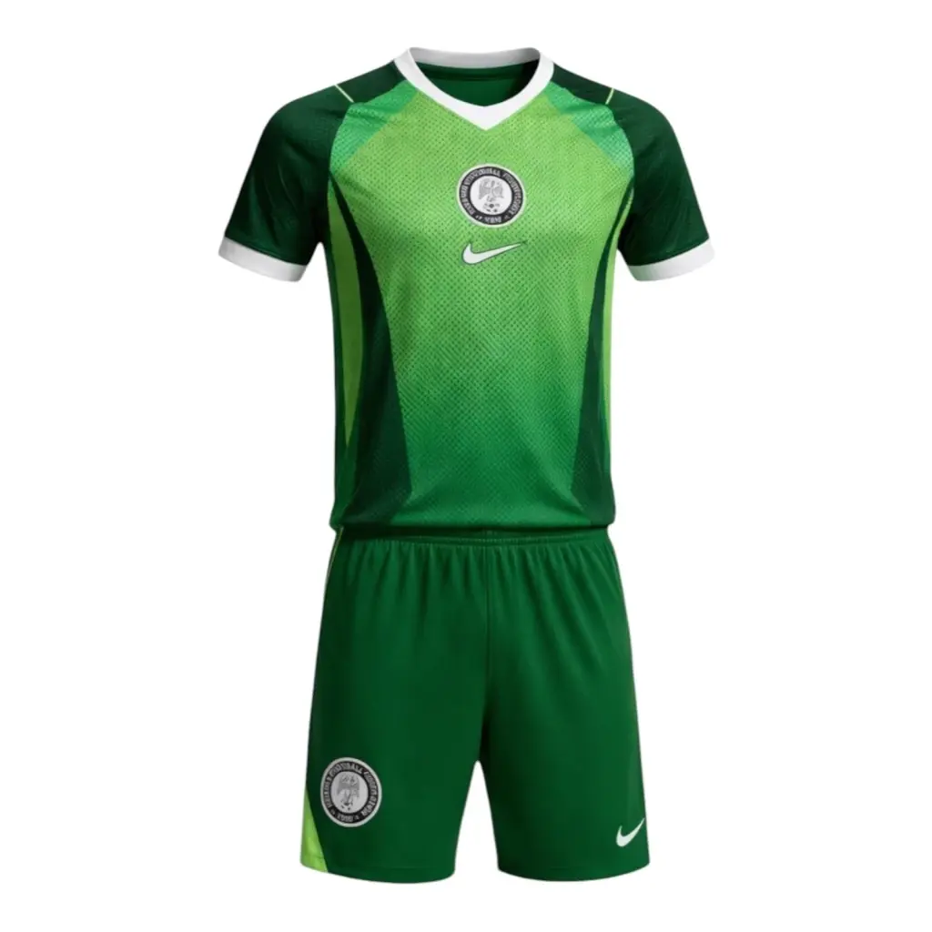 Kit Infantil Seleção Nigéria I 26/27- Nike - Verde — imagem 1