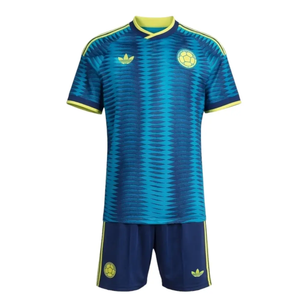 Kit Infantil Seleção Colômbia II 26/27 - Adidas - Azul e amarelo — imagem 1