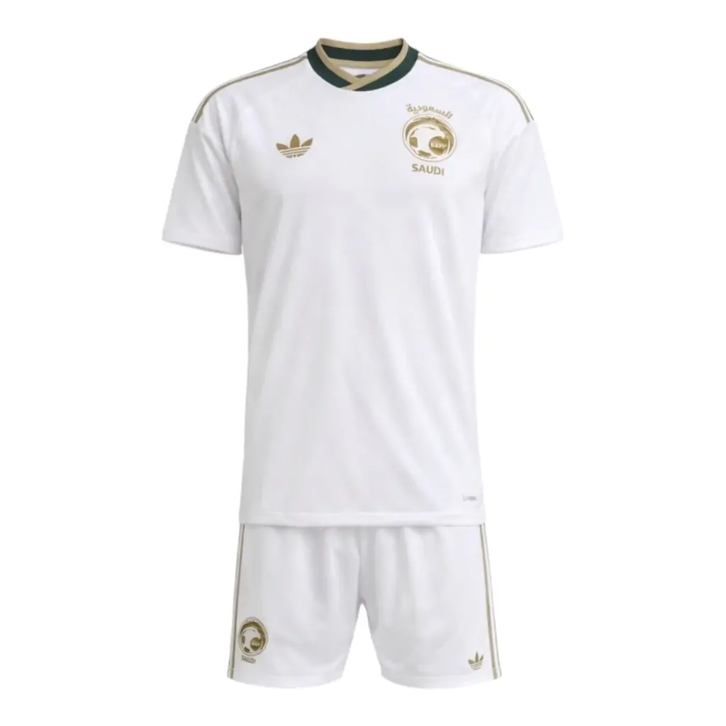 Kit Infantil Seleção Arábia Saudita II 26/27 - Adidas - Branco — imagem 1