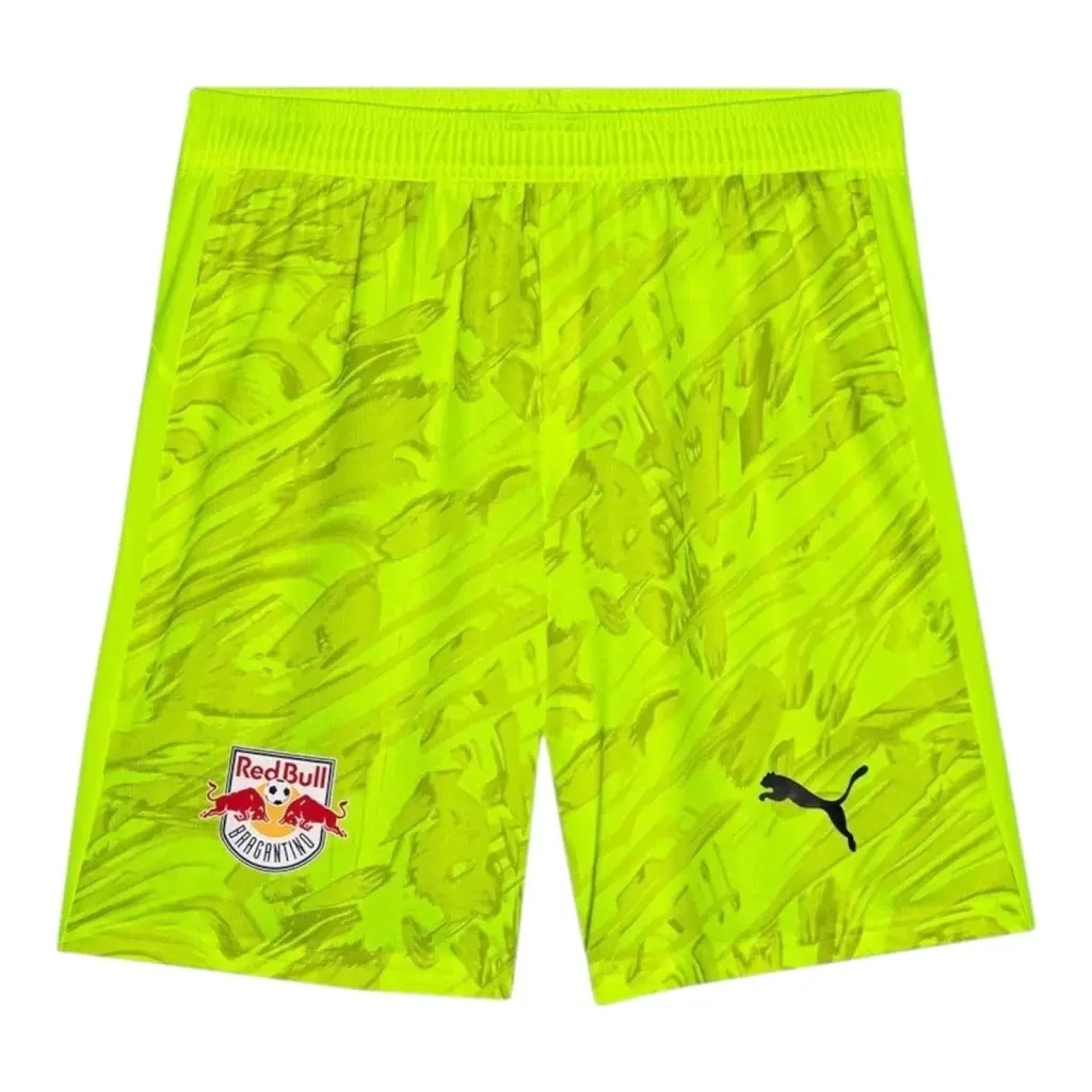 Short Red Bull Bragantino Goleiro III 26/27 - Puma - Amarelo neon — imagem 1