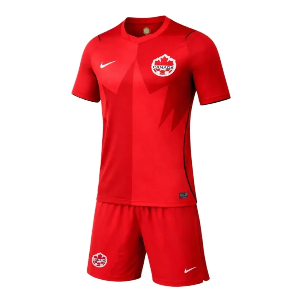 Kit Infantil Seleção Canadá I 26/27 - Nike - Vermelho — imagem 1