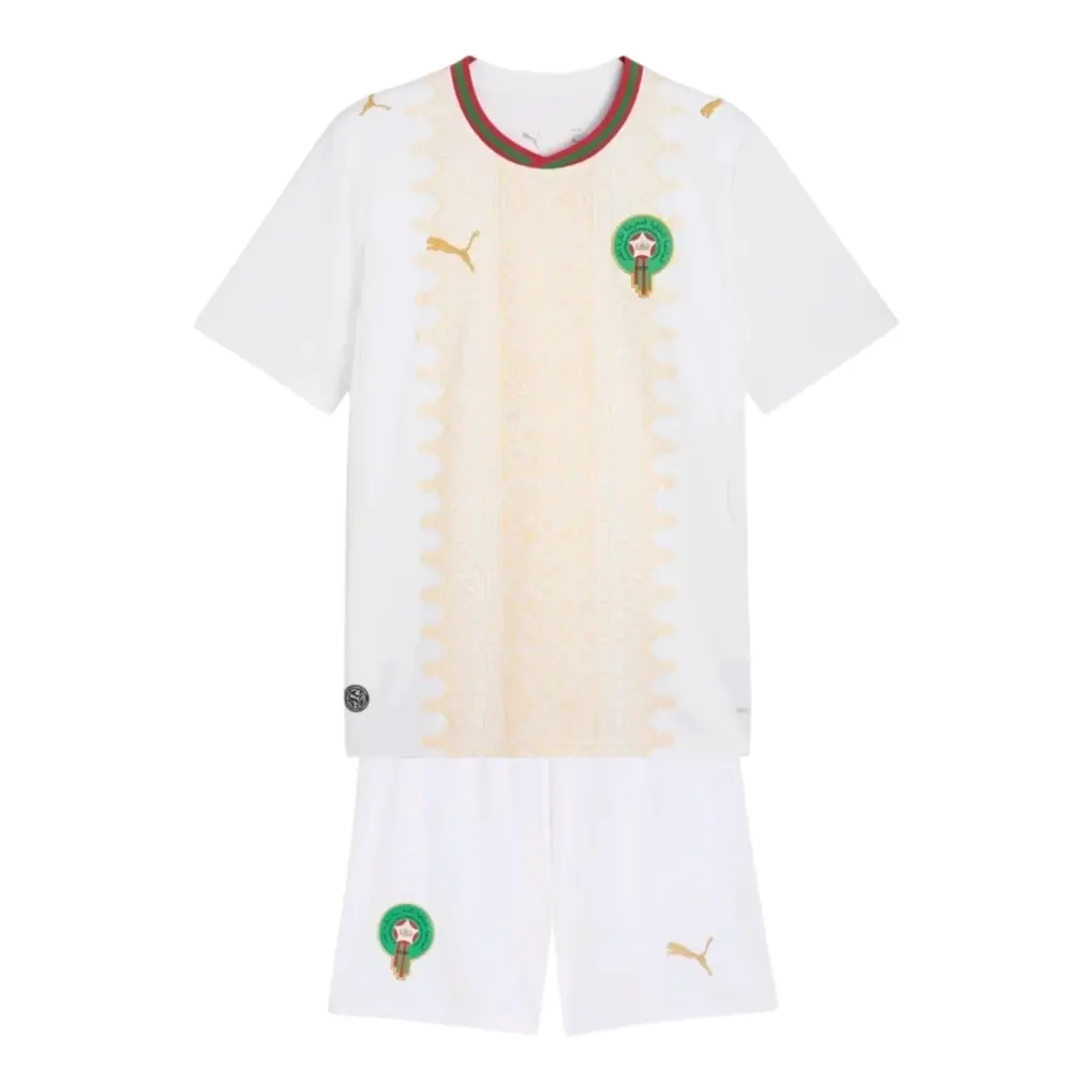 Kit Infantil Seleção Marrocos II 26/27 - Puma - Branco — imagem 1