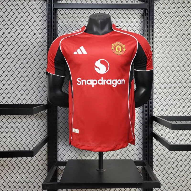 Camisa Manchester United 25/26 - Jogador Masculina - Vermelho