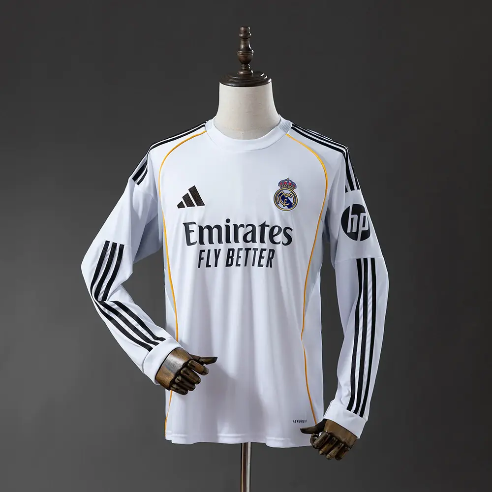 Camisa Real Madrid Manga Longa 25/26 - Branca — imagem 1