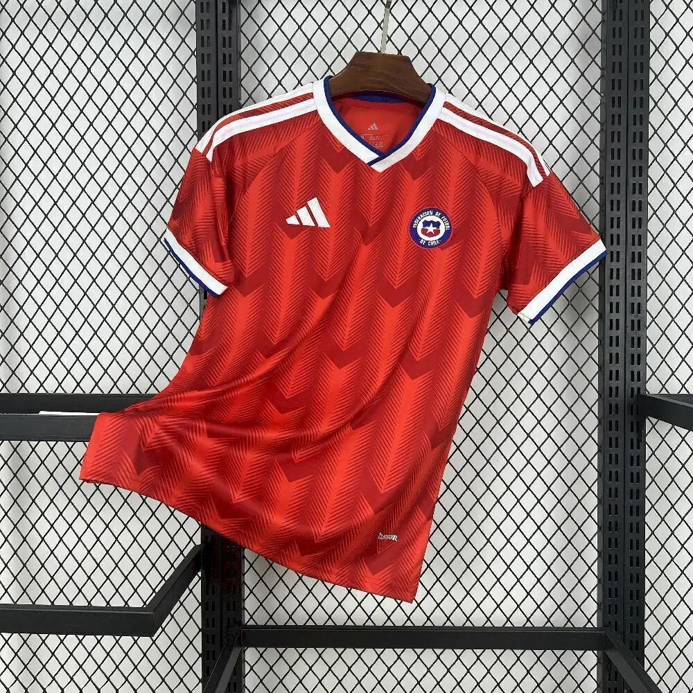 Camisa Seleção Chile Home Torcedor 2026 s/n Adidas Masculina - Vermelho