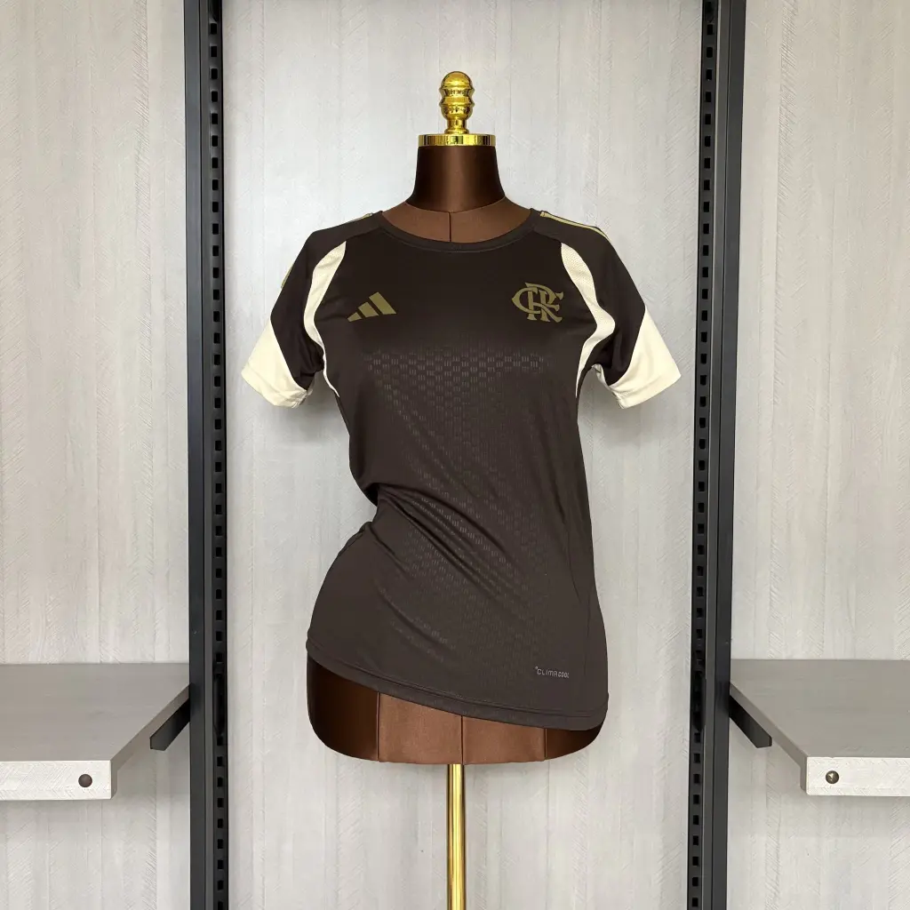 Camisa Flamengo Treino 26/27 - Feminina Adidas - Marrom