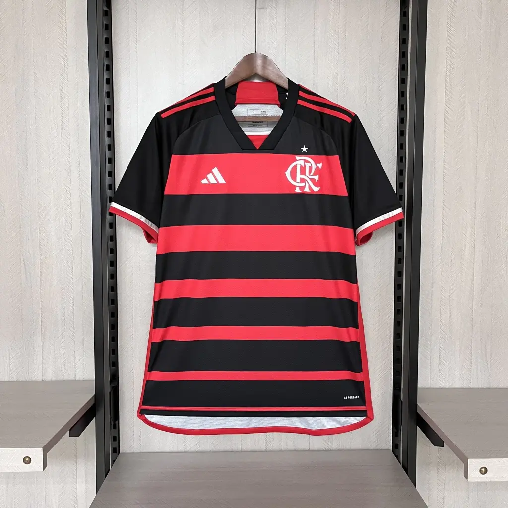 Camisa Flamengo Titular 24/25 - Preta e Vermelha — imagem 1