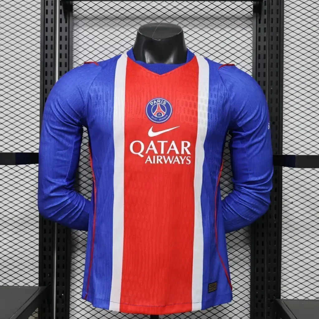 Camisa PSG 26/27 - Jogador Manga Longa - Azul