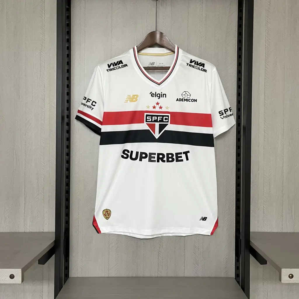 Camisa São Paulo Home Todos Patrocínios 25/26 - NB Torcedor Masculina — imagem 1