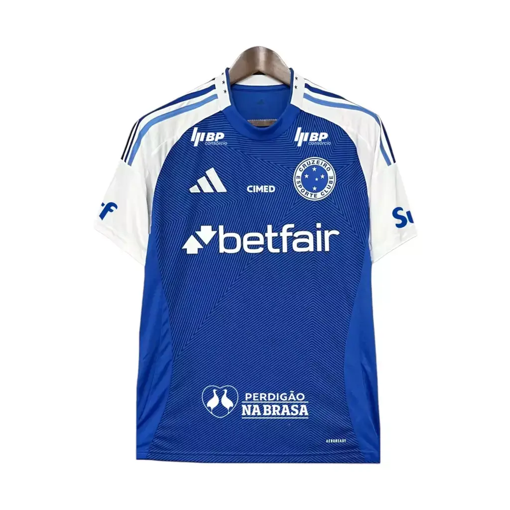 Camisa Cruzeiro Home Todos Patrocínios 25/26 - Adidas Torcedor Masculina — imagem 1