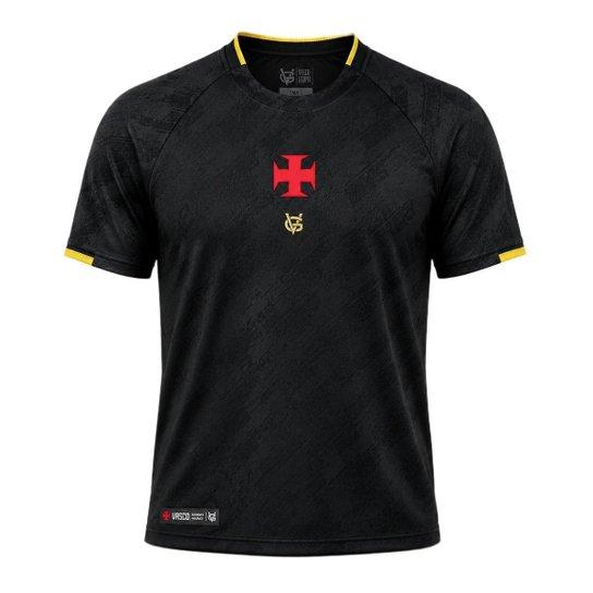 Camisa Vasco Da Gama VG 1898 Cruz de Malta - Masculino - Preto — imagem 1