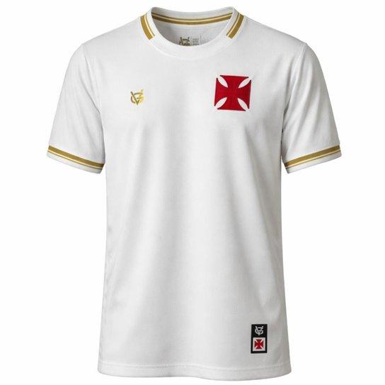 ( Pré-Venda ) Camisa Vasco da Gama VG Aurélio Masculina - Branco