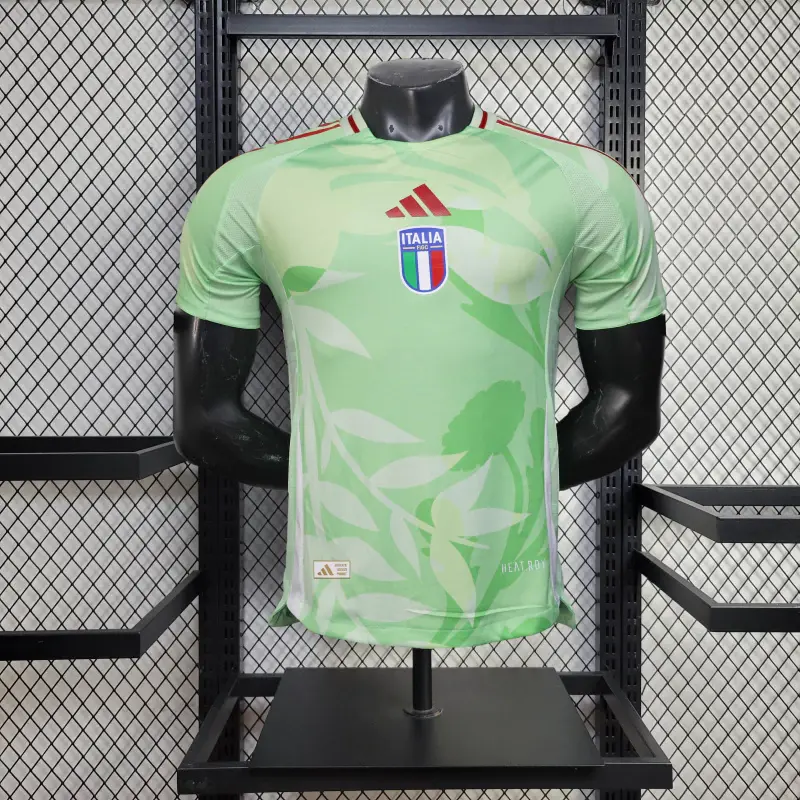 Camisa Seleção Italia Treino 2025 - Jogador Masculina - Verde