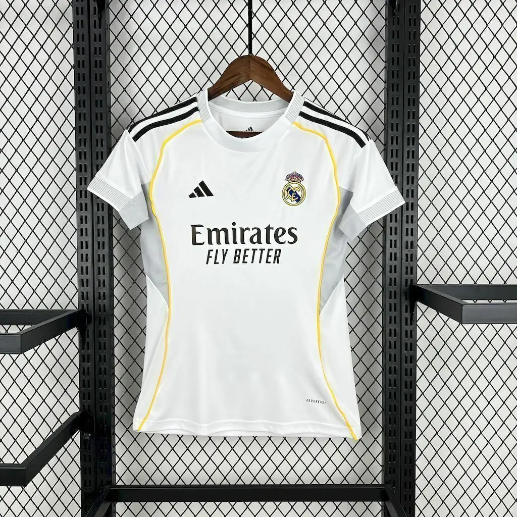 Camisa Real Madrid 25/26 - Torcedor Feminina - Cinza